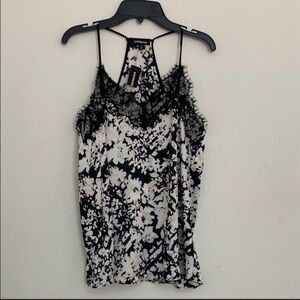 Express Floral Lace Cami in Black and White New With Tags